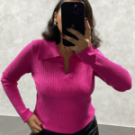 Pull en Maille Rose