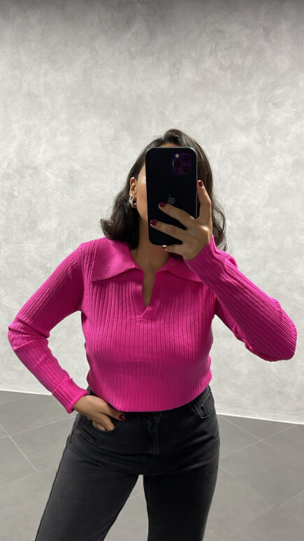 Pull en Maille Rose