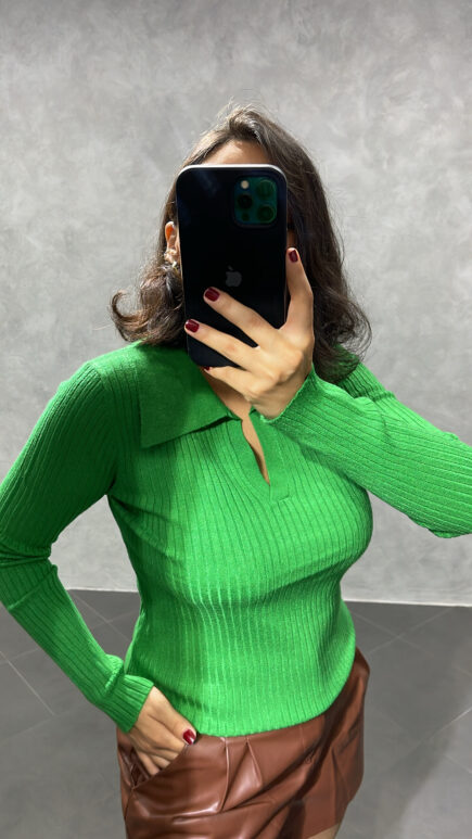 Pull en Maille Vert