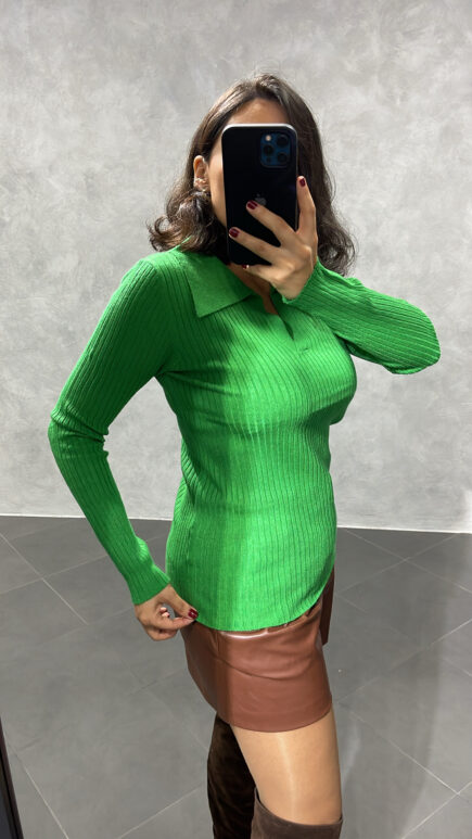 Pull en Maille Vert