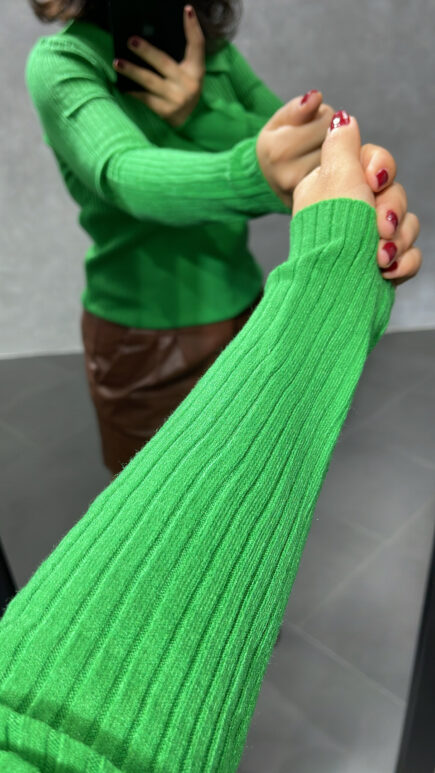 Pull en Maille Vert