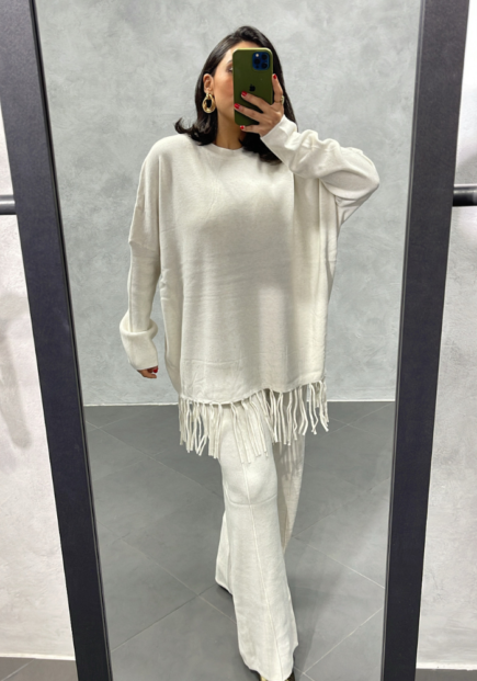 Ensemble Oversize Blanc cassé