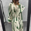 Robe à motifs Verts