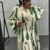 Robe à motifs Verts